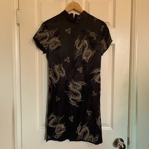 90s Vintage Short Asian-inspired Dress